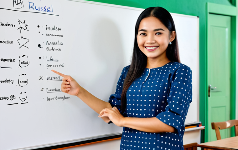 **

"A young Malaysian woman, smiling confidently, fully clothed in a modest baju kurung, standing in front of a brightly lit classroom with a whiteboard visible in the background. The whiteboard has diagrams of the human body. Safe for work, appropriate content, professional, family-friendly, perfect anatomy, natural pose, well-formed hands, proper finger count, natural body proportions."

**
