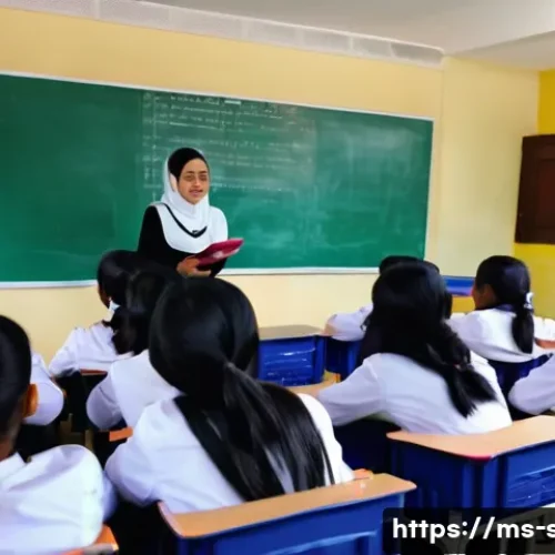 성교육과 성적 탐구 - A warm and inviting classroom scene in a Malaysian secondary school, featuring a diverse group of te...